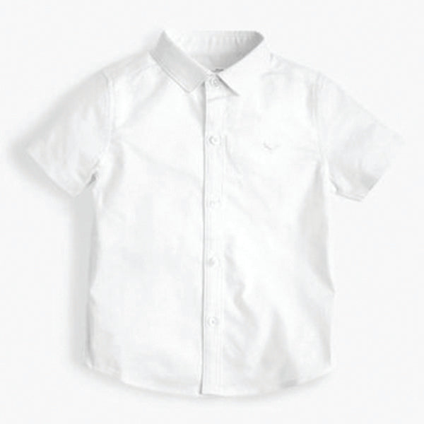 White Short Sleeve Oxford Shirt (3mths-5yrs)