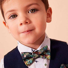 Load image into Gallery viewer, Navy Blue Waistcoat, Shirt &amp; Bowtie Set (3mths-5yrs)

