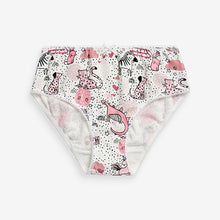 Load image into Gallery viewer, Pink/White /Black Unicorn 10 Pack Briefs (1.5-12yrs)
