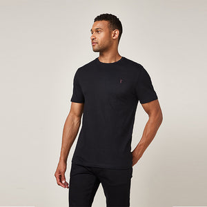 Fig Marl Mix Regular Fit Stag T-Shirts 3 Pack