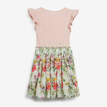 Load image into Gallery viewer, Pink Print Embroidered Dress (3-12yrs)
