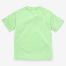 Load image into Gallery viewer, Lime Green Lime Green Skate Checkerboard T-shirt (3-12yrs)
