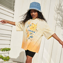 Load image into Gallery viewer, Yellow Ombre Life In Colour Oversized T-Shirt (3-12yrs)
