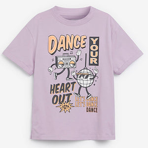 Lilac Purple Dance T-Shirt (3-12yrs)