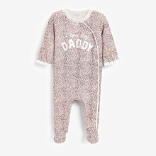 Load image into Gallery viewer, DADDY Pink Floral Family Sleepsuit (0-18mths)
