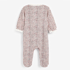 DADDY Pink Floral Family Sleepsuit (0-18mths)