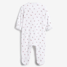Load image into Gallery viewer, MUMMY White Floral Family Sleepsuit (0-2yrs)
