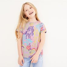 Load image into Gallery viewer, Lilac Purple Unicorn Regular Fit T-Shirt (3-12yrs)
