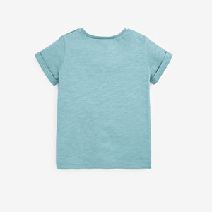 Blue Little Bro Slogan Baby T-Shirt (0mths-18mths)