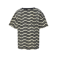 Load image into Gallery viewer, Monochrome Waves Relaxed T-Shirt (3-12yrs)
