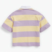 Load image into Gallery viewer, Yellow/Purple Stripe Rugby Top (3-12yrs)

