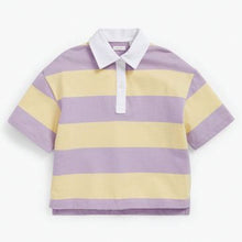 Load image into Gallery viewer, Yellow/Purple Stripe Rugby Top (3-12yrs)
