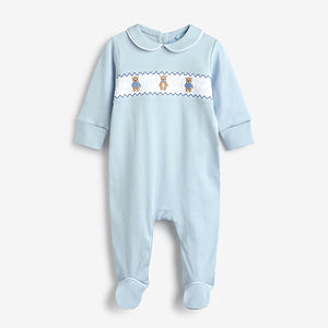 Blue Bear Baby Sleepsuits 3 Pack (0mths-18nths)