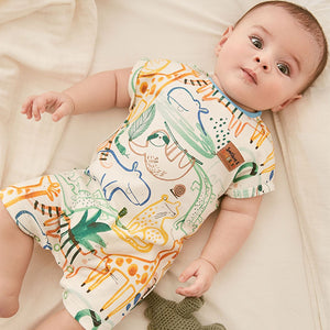 Bright Character Baby 3 Pack Rompers (0mths-18mths)