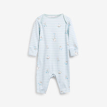 Load image into Gallery viewer, Blue Character 4 Pack Sleepsuits (0-18mths)
