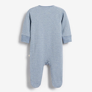 Blue MUMMY Bear Family Single Sleepsuit (0-18mths)