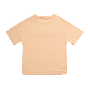 Coral Pink Dream Embroidered T-Shirt & Cycle Short Set (3-12yrs)