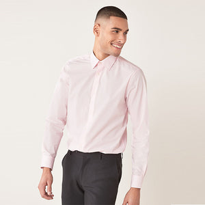 Blue/Pink/White Regular Fit Single Cuff Shirts 3 Pack
