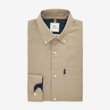 Load image into Gallery viewer, Brown Stone Slim Fit Single Cuff Easy Iron Button Down Oxford Shirt
