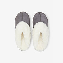 Load image into Gallery viewer, Grey Suede Mule Slippers
