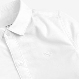 White Long Sleeve Oxford Shirt (3mths-5yrs)