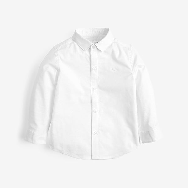 White Long Sleeve Oxford Shirt (3mths-5yrs)