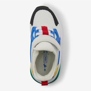 White Elastic Lace Trainers (Younger Boys)