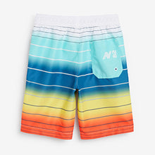 Load image into Gallery viewer, Bright Stripe Board Swim Shorts (3-12yrs)
