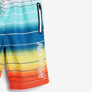 Bright Stripe Board Swim Shorts (3-12yrs)