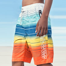 Load image into Gallery viewer, Bright Stripe Board Swim Shorts (3-12yrs)
