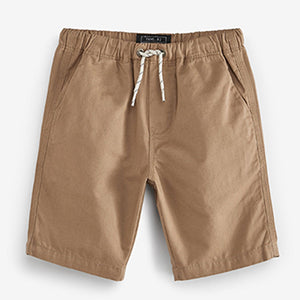 Neutral Tan Pull-On Shorts (3-12yrs)