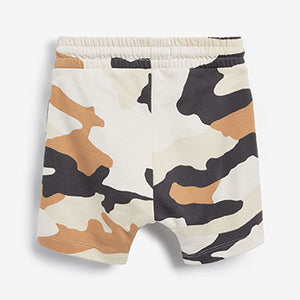 Black/Brown 3 Pack Camouflage Jersey Shorts (3mths-5yrs)