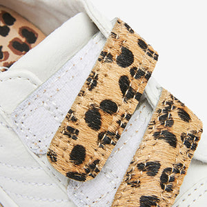 Animal Quilted Animal Strap Trainers (Younger Girl)