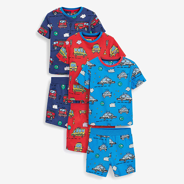 3 Pack Short Pyjamas (12mths-7yrs)