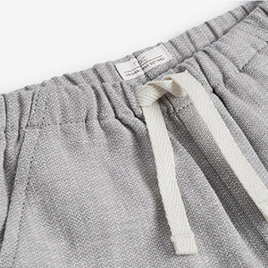 Grey Linen Blend Pull-On Shorts (3mths-5yrs)