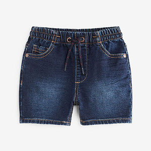Dark Blue Jersey Denim Shorts (3mths-5yrs)