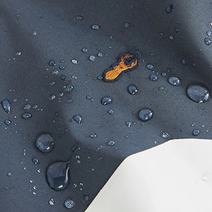 Navy Blue /Tan Brown Shower Resistant Jacket