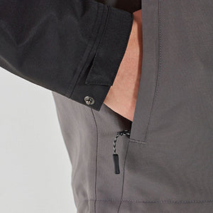 Grey/ White Shower Resistant Jacket