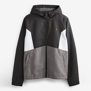 Grey/ White Shower Resistant Jacket