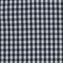 Load image into Gallery viewer, Blue Navy Gingham Regular Fit Single Cuff Long Sleeeves Shirts 2 Pack
