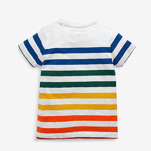 Rainbow Short Sleeve Stripe T-Shirt (3mths-5yrs)