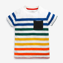 Load image into Gallery viewer, Rainbow Short Sleeve Stripe T-Shirt (3mths-5yrs)
