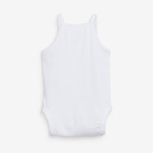 Load image into Gallery viewer, White Baby 3 Pack Vest Bodysuits (0mths-18mths)
