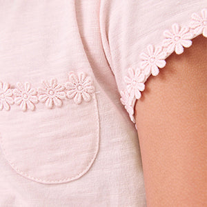 Pink Daisy Pocket T-Shirt (1.5-12yrs)