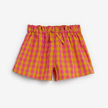 Load image into Gallery viewer, Pink/Purple Gingham 2 Pack Woven Short Pyjamas (3-12yrs)
