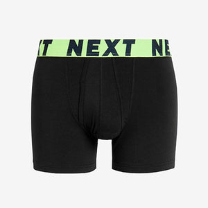 Black Neon Colour Waisband A-Front Boxers 4 Pack