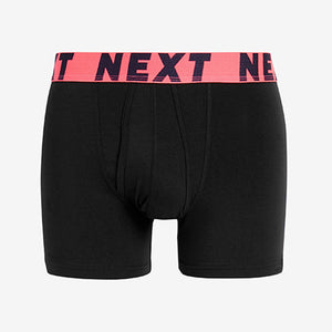 Black Neon Colour Waisband A-Front Boxers 4 Pack