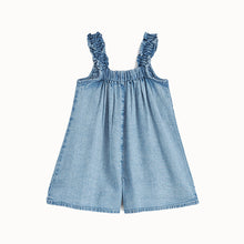 Load image into Gallery viewer, Denim Collar Playsuit (3mths-7yrs)
