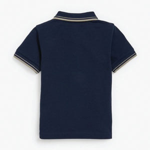 Short Sleeve Plain Polo Shirt (3mths-5yrs)