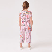 Load image into Gallery viewer, Pink Floral Print Jumpsuit (3-12yrs)
